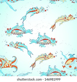 seamless sea pattern