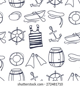 Seamless sea pattern 