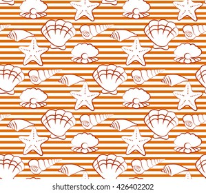 Seamless sea pattern
