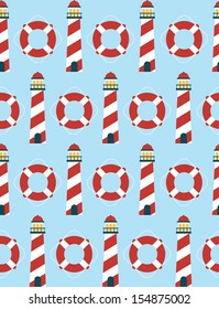 seamless sea pattern design. vector illustration