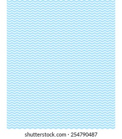 Seamless sea pattern. Light blue waves on white background