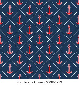 Seamless sea pattern. Nautical backgrounds .Marine theme. Happy vacation time on the sea .Vector illustration