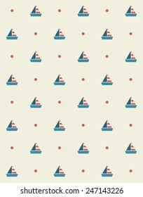 seamless sea pattern. vector illustration