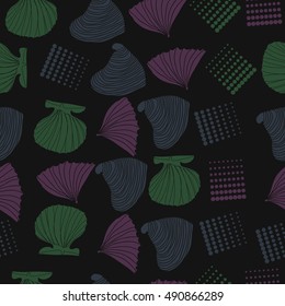 Seamless sea pattern,halftone.