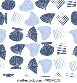 Seamless sea pattern,halftone.