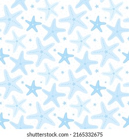 seamless seamless sea star, starfish pattern and background vector illustration