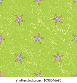 Seamless sea stars vector pattern. Background illustration. You can use web app and other.