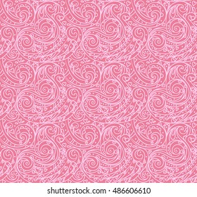 Seamless sea vector blue wave line pattern, sea background. Adult Coloring pages.
