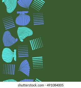 Seamless sea vertical pattern,halftone.