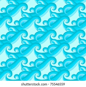seamless sea waves background