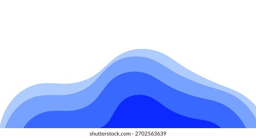 Nahtlose Meereswellen auf Vektorhintergrund. Blaue Ozeanwellen. Design des Wasserwellenmusters.	