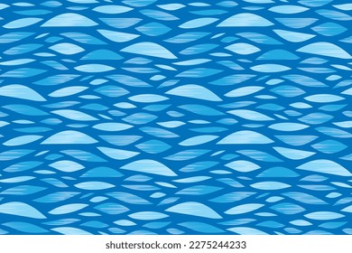 seamless sea waves pattern- vector illustration