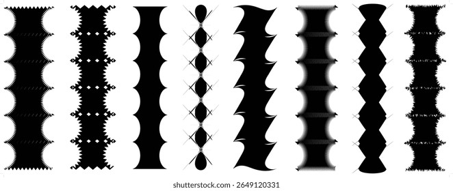 Seamless, seamlessly repeatable geometry pattern, texture and background vector - stock vector illustration,set of drill bits	