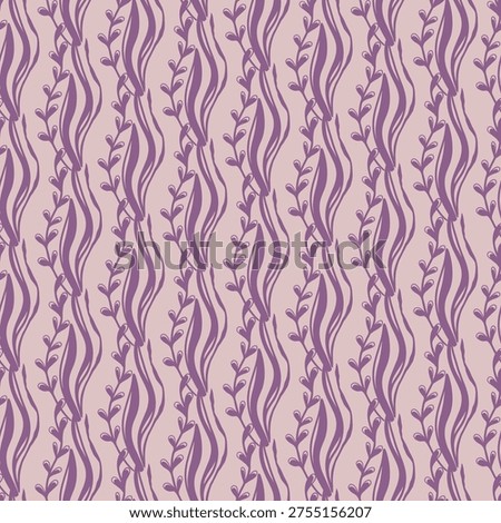 Seamless Seaweed Pattern Marine Ocean Botanical Illustration
