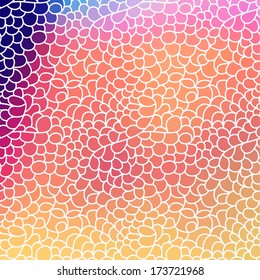 Seamless sell hand-drawn pattern, sell background. Colorful pattern