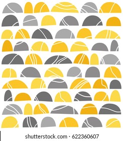 Seamless semicircles pattern