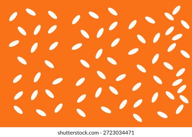 Padrão de sementes de gergelim sem costura, fundo de sementes de gergelim espalhadas, ilustração vetorial, textura de alimentos, design de sementes naturais, fundo de ingredientes saudáveis, padrão repetitivo, tema culinário, estilo orgânico, vetor de alta qualidade.