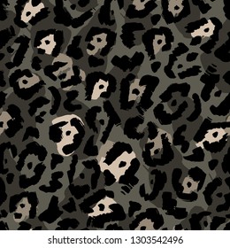 Seamless set of camouflage pattern vector. Camo fashion seamless print. Natural organic camouflage texture. Military seamless background 