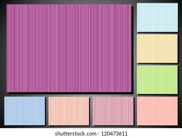 seamless set of color backgrounds in a large strip