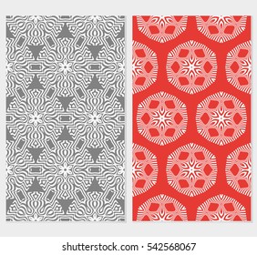 Seamless set floral pattern. vector illustration. For design, wallpaper, background fills, fill, card, banner, flyer. Ethnic ornament