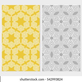 Seamless set floral pattern. vector illustration. For design, wallpaper, background fills, fill, card, banner, flyer. Ethnic ornament