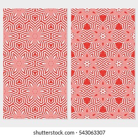 Seamless set floral pattern. vector illustration. For design, wallpaper, background fills, fill, card, banner, flyer. Ethnic ornament