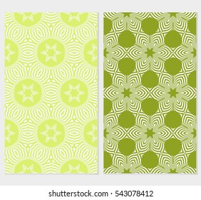 Seamless set floral pattern. vector illustration. For design, wallpaper, background fills, fill, card, banner, flyer. Ethnic ornament