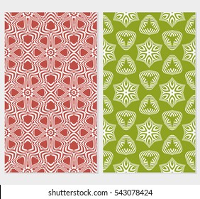 Seamless set floral pattern. vector illustration. For design, wallpaper, background fills, fill, card, banner, flyer. Ethnic ornament
