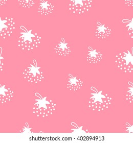 Seamless set raspberry background. Hand-drawn sketch. vector