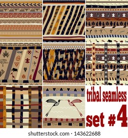 Seamless set of traditional patterns