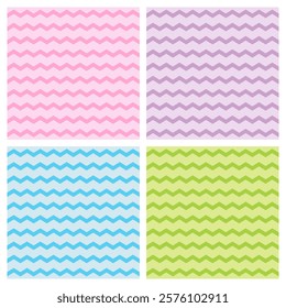 Seamless set of Zigzag Pattern textures