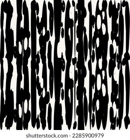 Seamless shabby striped pattern. Vector shibori spotty seamless print. Organic hipster watercolor background. Tie dye tile. Geometric pattern. Hand drawn random linear design