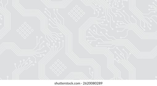 Padrão de sombra uniforme da tecnologia da motherboard em fundo branco.