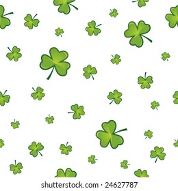 Seamless shamrock background