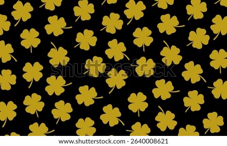 Seamless shamrock pattern. Seamless clover pattern. Clover leaf background