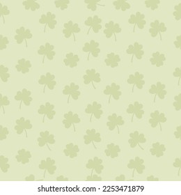 Seamless shamrock pattern. St. Patrick's day