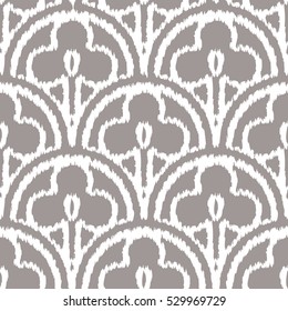 Seamless shamrock scallop pattern