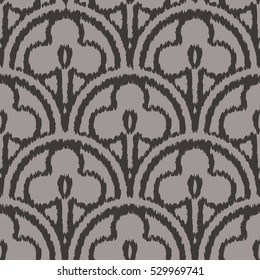 Seamless shamrock scallop pattern