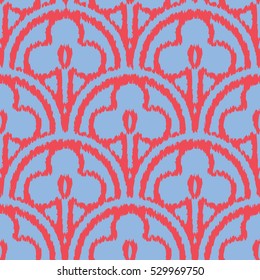 Seamless shamrock scallop pattern