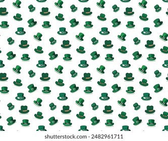 seamless shamrocks hats shirts print 