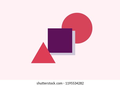 Seamless shape memphis style background