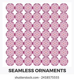 Seamless shape ornament decoration textures