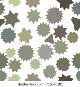 Seamless shape of star, abstract geometric background pattern. Vector illustration graphic.