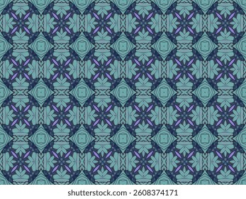 Seamless Shape Wallpaper Background Cloth Decoration Textile Visual Texture Endless Luxury Graphic Template Interior Fashion Art Fabric Geometric Tile Perspective Design Digital Symmetric Pattern.