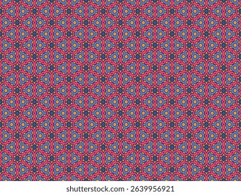 Seamless Shape Wallpaper Design Tile Cloth Fabric Interior Perspective Endless Template Symmetric Decoration Luxury Textile Graphic Texture Fashion Digital Geometric Background Visual Art Pattern.