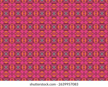 Seamless Shape Wallpaper Design Tile Cloth Fabric Interior Perspective Endless Template Symmetric Decoration Luxury Textile Graphic Texture Fashion Digital Geometric Background Visual Art Pattern.