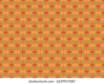 Seamless Shape Wallpaper Design Tile Cloth Fabric Interior Perspective Endless Template Symmetric Decoration Luxury Textile Graphic Texture Fashion Digital Geometric Background Visual Art Pattern.