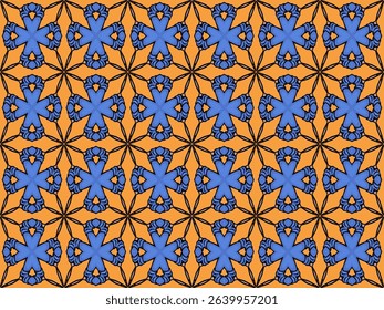 Seamless Shape Wallpaper Design Tile Cloth Fabric Interior Perspective Endless Template Symmetric Decoration Luxury Textile Graphic Texture Fashion Digital Geometric Background Visual Art Pattern.