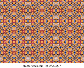 Seamless Shape Wallpaper Design Tile Cloth Fabric Interior Perspective Endless Template Symmetric Decoration Luxury Textile Graphic Texture Fashion Digital Geometric Background Visual Art Pattern.