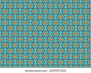 Seamless Shape Wallpaper Design Tile Cloth Fabric Interior Perspective Endless Template Symmetric Decoration Luxury Textile Graphic Texture Fashion Digital Geometric Background Visual Art Pattern.